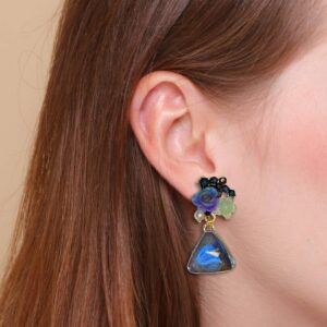 jewel canvas Midnight Bloom Earrings – Elegance in Every Hue