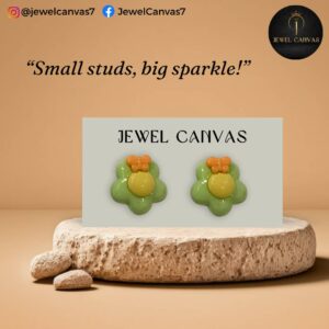 jewel canvas Mint Blossom Studs – Tiny Florals, Big Smiles!