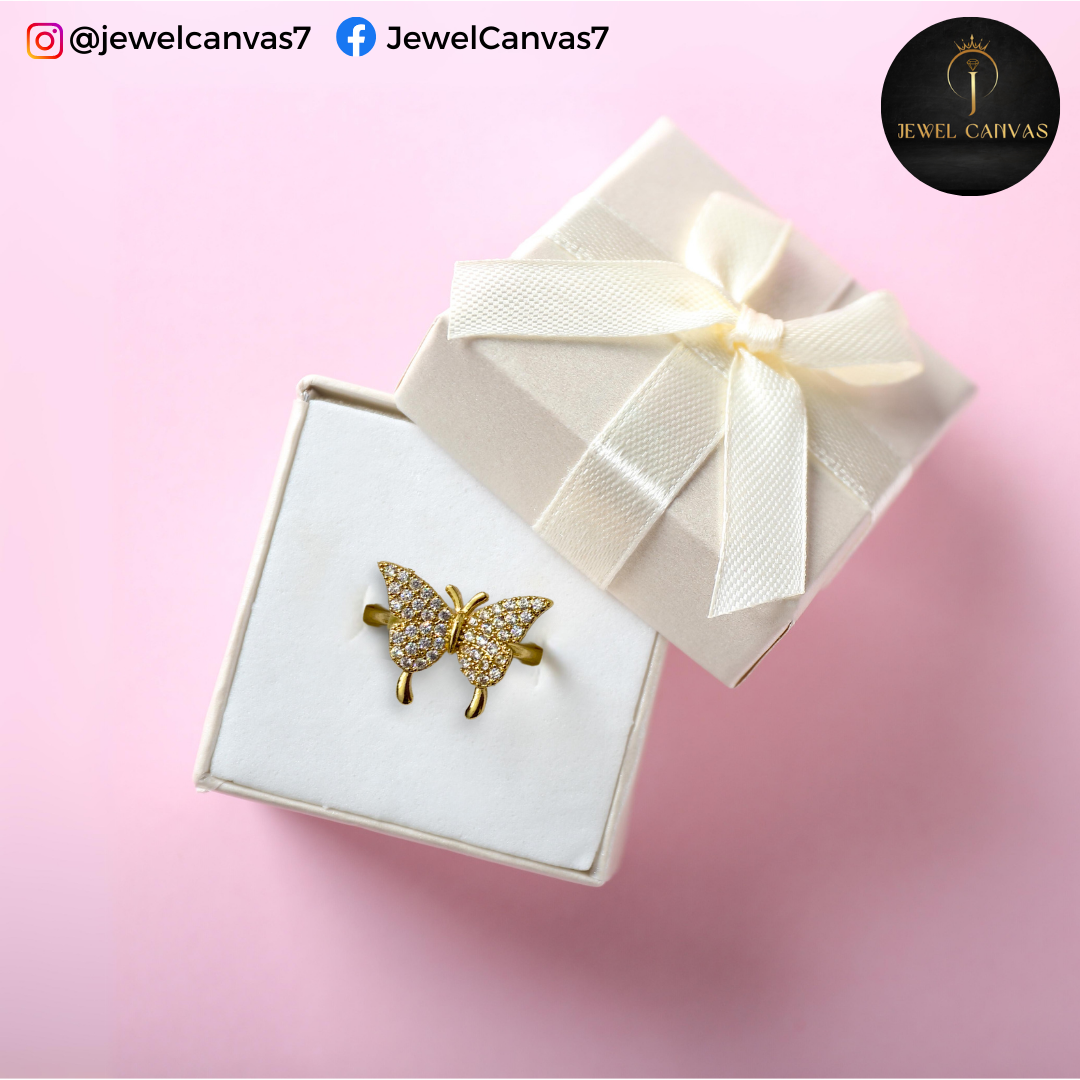 Twin Spark – Double Butterfly Ring jewel canvas Twin Spark – Double Butterfly Ring